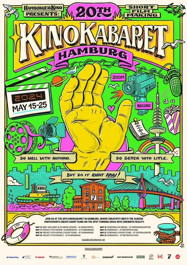 Plakat 20. International KinoKabaret Hamburg 2024